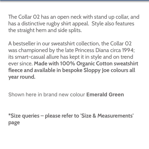 Sloppy Joe Clothing Size 2 collar 02 NWT in Emerald Green - Picture 6 of 7